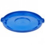 Rubbermaid® 1779733 BRUTE 55 Gallon Blue Round Trash Can Lid