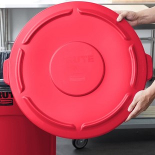 Rubbermaid® FG265400RED BRUTE 55 Gallon Red Round Trash Can Lid