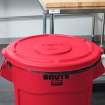 Rubbermaid® FG265400RED BRUTE 55 Gallon Red Round Trash Can Lid Rubbermaid® FG265400RED BRUTE 55 Gallon Red Round Trash Can Lid
