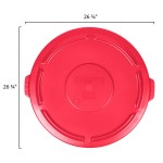 Rubbermaid® FG265400RED BRUTE 55 Gallon Red Round Trash Can Lid Rubbermaid® FG265400RED BRUTE 55 Gallon Red Round Trash Can Lid