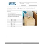 Lavex 35 / 50 Gallon Beige Square Trash Can Drop Shot Lid