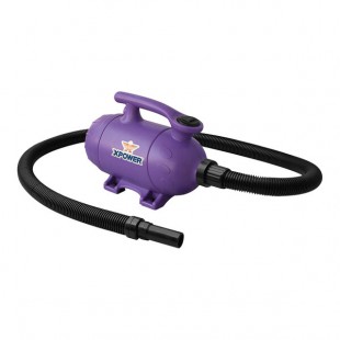 XPOWER B-2 Purple 2-in-1 Portable Pet Hair Dryer and Vacuum - 100 CFM, 115V XPOWER B-2 Purple 2-in-1 Portable Pet Hair Dryer and Vacuum - 100 CFM, 115V