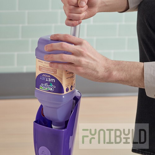 Swiffer® WetJet 277133 Wood Floor Cleaner Solution Refill with Inviting Home Scent 1.25 Liter - 4/Case