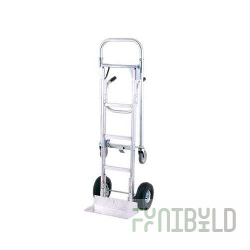 Harper 850 lb. Dual Pin Handle Mega Truck Senior Aluminum Hand Truck / Platform Truck with 10