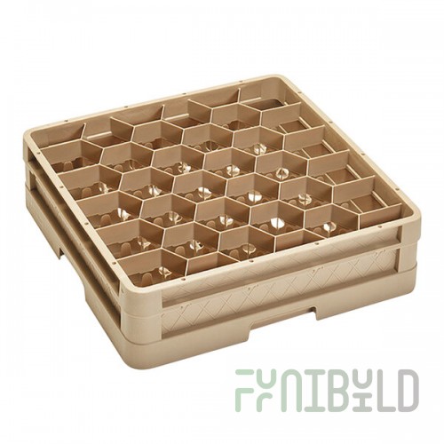 Vollrath CR12H Traex® Rack Max 30 Compartment Beige Full-Size Closed Wall 4 13/16