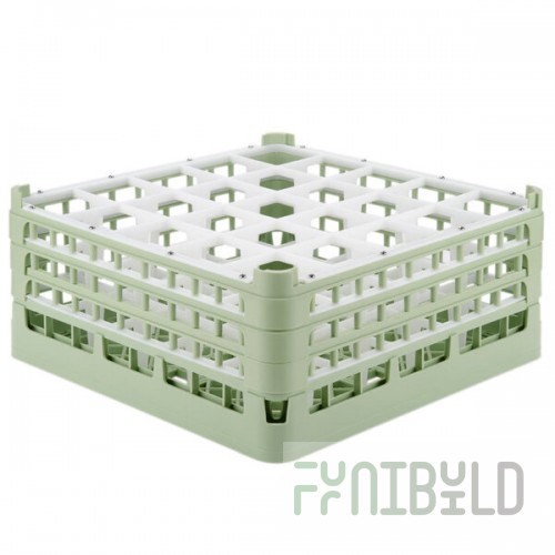 Vollrath 52775 Signature Full-Size Light Green 25-Compartment 7 11/16