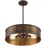 SATCO/NUVO Kettle 5-Light Pendant Light with Weathered Brass Finish - 120V, 60W SATCO/NUVO Kettle 5-Light Pendant Light with Weathered Brass Finish - 120V, 60W