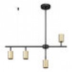 Globe 4-Light Modern / Contemporary Geometrical Matte Black / Matte Brass Adjustable Height Track Light - 120V, 50W Globe 4-Light Modern / Contemporary Geometrical Matte Black / Matte Brass Adjustable Height Track Light - 120V, 50W
