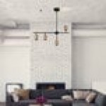 Globe 4-Light Modern / Contemporary Geometrical Matte Black / Matte Brass Adjustable Height Track Light - 120V, 50W Globe 4-Light Modern / Contemporary Geometrical Matte Black / Matte Brass Adjustable Height Track Light - 120V, 50W