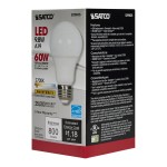 Satco S29835 9.8W Dimmable Frosted LED Lamp, 800 Lumens, 2700K (A19) Satco S29835 9.8W Dimmable Frosted LED Lamp, 800 Lumens, 2700K (A19)