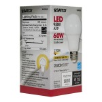 Satco S29835 9.8W Dimmable Frosted LED Lamp, 800 Lumens, 2700K (A19) Satco S29835 9.8W Dimmable Frosted LED Lamp, 800 Lumens, 2700K (A19)