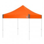 E-Z Up EP3STL10KFWHTSO Enterprise Instant Shelter 10' x 10' Steel Orange Canopy with White Frame E-Z Up EP3STL10KFWHTSO Enterprise Instant Shelter 10' x 10' Steel Orange Canopy with White Frame