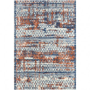 Abani Casa Collection 4' x 6' Multicolor Contemporary Distressed Area Rug