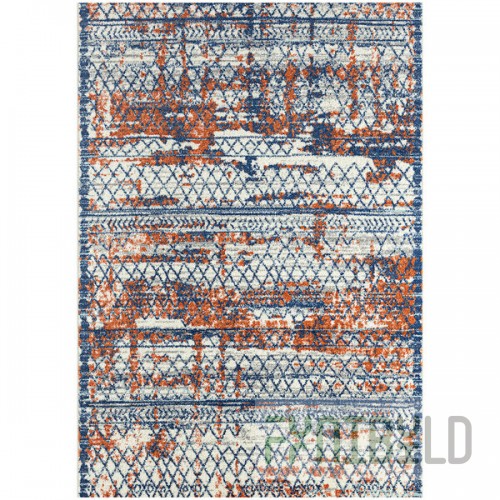 Abani Casa Collection 4' x 6' Multicolor Contemporary Distressed Area Rug
