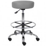 Boss B16240-GY Caressoft Gray Vinyl Medical / Drafting Stool Boss B16240-GY Caressoft Gray Vinyl Medical / Drafting Stool