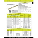 TPI OCH Series OCH-57-240V-SSE Stainless Steel Outdoor / Indoor Quartz Electric Infrared Heater - 240V, 3000W