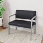Lesro Lenox Steel Patriot Plus Black Vinyl Bariatric Guest Arm Chair Lesro Lenox Steel Patriot Plus Black Vinyl Bariatric Guest Arm Chair