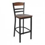 BFM Seating Barrick Clear Coat Steel Side Chair with Autumn Ash Wood Back Panel and Burgundy Vinyl Seat BFM Seating Barrick Clear Coat Steel Side Chair with Autumn Ash Wood Back Panel and Burgundy Vinyl Seat