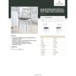 Lancaster Table & Seating Vineyard Rustic White Wood Cross Back Chair with 1