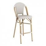 Lancaster Table & Seating Bistro Gray Teslin Outdoor Arm Chair Lancaster Table & Seating Bistro Gray Teslin Outdoor Arm Chair
