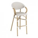 Lancaster Table & Seating Bistro Gray Teslin Outdoor Arm Chair Lancaster Table & Seating Bistro Gray Teslin Outdoor Arm Chair