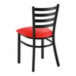 Lancaster Table & Seating Black Finish Ladder Back Chair with 2 1/2 Lancaster Table & Seating Black Finish Ladder Back Chair with 2 1/2