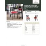 Lancaster Table & Seating Black Finish Ladder Back Chair with 2 1/2 Lancaster Table & Seating Black Finish Ladder Back Chair with 2 1/2
