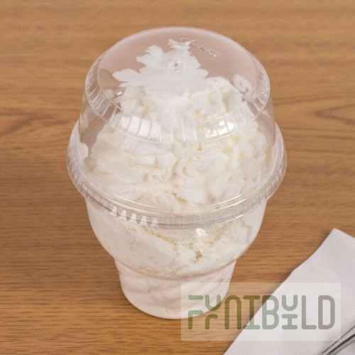Solo SDL12 12 oz. Clear Plastic Sundae Lid - 1,000/Case