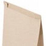 Bagcraft Packaging 300249 1 lb. EcoCraft Grease Resistant Stand-Up Kraft Window Bag with Tin Tie Closure - 500/Case