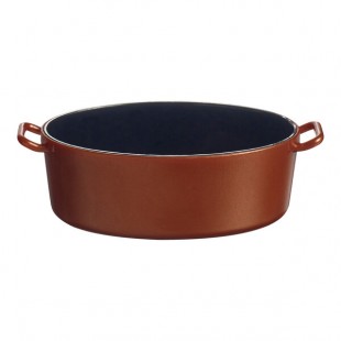 Solia Eskoffie 1.5 oz. Copper and Black Mini Plastic Pot - 240/Case Solia Eskoffie 1.5 oz. Copper and Black Mini Plastic Pot - 240/Case