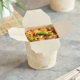 World Centric 32 oz. NoTree Asian Take-Out Containers - 500/Case