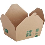 New Roots Kraft PLA-Lined Compostable #4 Take-Out Container 7 3/4 New Roots Kraft PLA-Lined Compostable #4 Take-Out Container 7 3/4