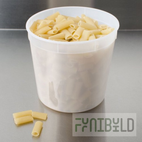 86 oz. Translucent Round Deli Container and Lid Combo Pack - 10/Pack