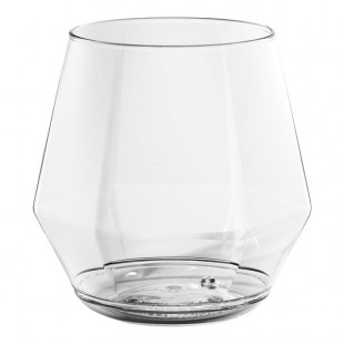 Tossware POP 12 oz. Plastic Diamond Vino Jr. Glass - 48/Case Tossware POP 12 oz. Plastic Diamond Vino Jr. Glass - 48/Case