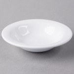 Libbey Slenda 4 oz. Royal Rideau White Round Porcelain Fruit Bowl - Sample