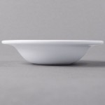 Libbey Slenda 4 oz. Royal Rideau White Round Porcelain Fruit Bowl - Sample
