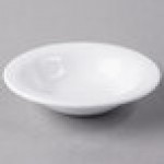 Libbey Slenda 4 oz. Royal Rideau White Round Porcelain Fruit Bowl - Sample