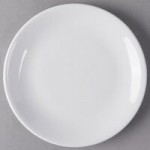 Libbey Slenda 4 oz. Royal Rideau White Round Porcelain Fruit Bowl - Sample