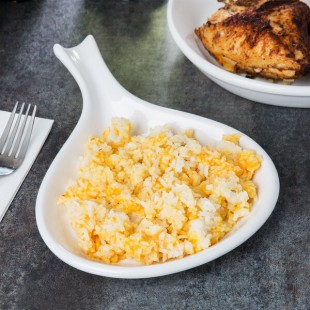 Tuxton BWP-100 12 oz. White China Fry Pan Server - 12/Case