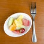Tuxton AMU-412 Napa AlumaTux 3 oz. Pearl White (European White) China Fruit Dish - 24/Case