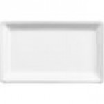GET Bugambilia Fit Perfect Mod White Aluminum Serving Platter / Lid for 1/9 Size Food Pans LCIH1/9-MOD-WW