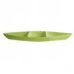 G.E.T. Enterprises BT319LM Bugambilia 6.9 Qt. Classic Textured Finish Lime Resin-Coated Aluminum Deep Boat with Dividers