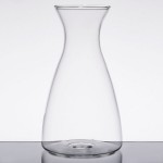 GET GL-CRF-42 Silhouette 38 oz. Glass Decanter with Dripless Stainless Steel Lid