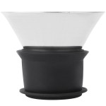 GET GL-CRF-42 Silhouette 38 oz. Glass Decanter with Dripless Stainless Steel Lid