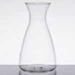 GET GL-CRF-42 Silhouette 38 oz. Glass Decanter with Dripless Stainless Steel Lid
