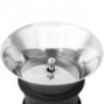 GET GL-CRF-42 Silhouette 38 oz. Glass Decanter with Dripless Stainless Steel Lid