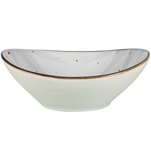 International Tableware Rotana 3 oz. Stone Oval Porcelain Bowl - 24/Case International Tableware Rotana 3 oz. Stone Oval Porcelain Bowl - 24/Case