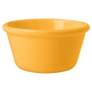 GET RM-388-TY 3 oz. Tropical Yellow Smooth Melamine Ramekin - 48/Case