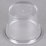 Carlisle 250007 2.5 oz. Clear Round Plastic Sauce Cup - 72/Case Carlisle 250007 2.5 oz. Clear Round Plastic Sauce Cup - 72/Case