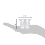 Carlisle 250007 2.5 oz. Clear Round Plastic Sauce Cup - 72/Case Carlisle 250007 2.5 oz. Clear Round Plastic Sauce Cup - 72/Case